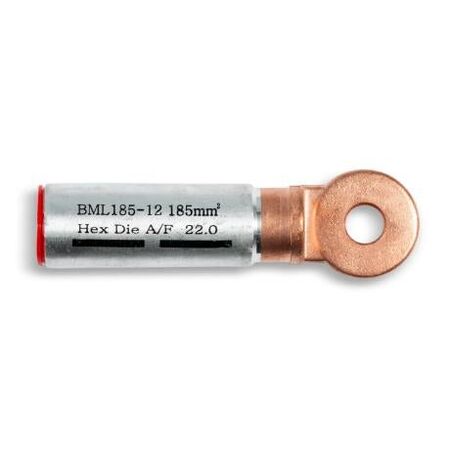 Crimp Lug Bi-Metal Aluminium To Copper 185mm² M12 Stud
