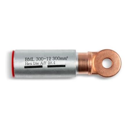 Crimp Lug Bi-Metal Aluminium To Copper 300mm² M12 Stud