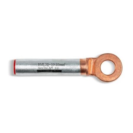 Crimp Lug Bi-Metal Aluminium To Copper 35mm² M10 Stud