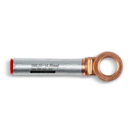 Crimp Lug Bi-Metal Aluminium To Copper 35mm² M12 Stud