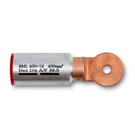 Crimp Lug Bi-Metal Aluminium To Copper 400mm² M12 Stud