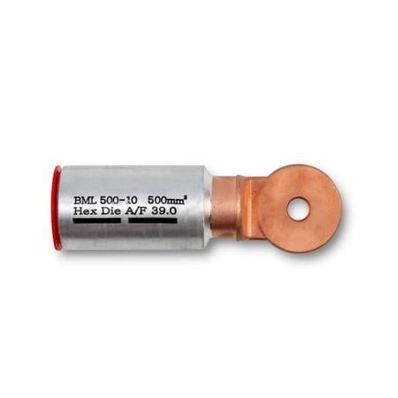 Crimp Lug Bi-Metal Aluminium To Copper 500mm² M10 Stud