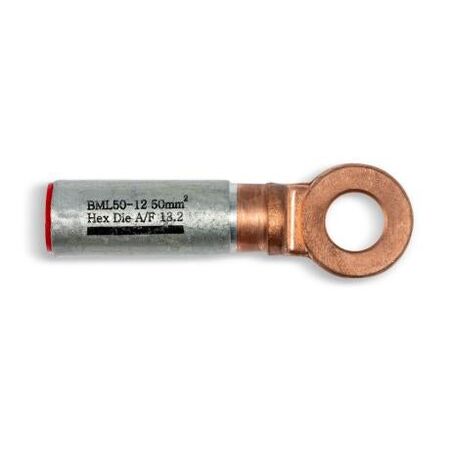 Crimp Lug Bi-Metal Aluminium To Copper 50mm² M12 Stud