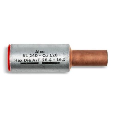 Crimp Link Bimetal Reducing 240mm² Aluminium - 120mm² Copper