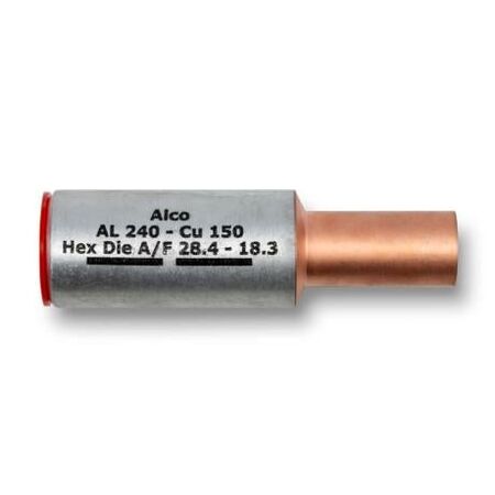 Crimp Link Bimetal Reducing 240mm² Aluminium - 150mm² Copper