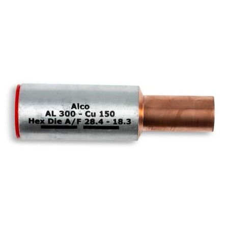 Crimp Link Bimetal Reducing 300mm² Aluminium - 150mm² Copper
