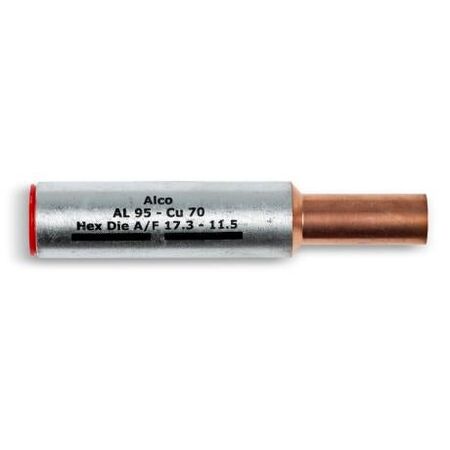 Crimp Link Bimetal Reducing 95mm² Aluminium - 70mm² Copper