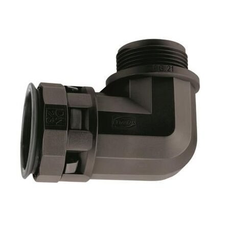 Corrugated Conduit Fitting Nylon M50 90Deg