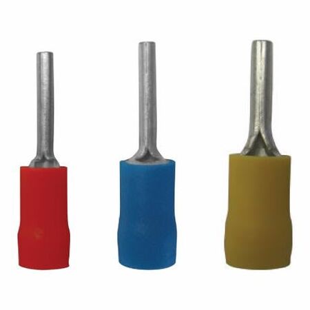 Crimp Terminal Pre-Insulated Pin 0.5-1.5mm² Red 100 Pack