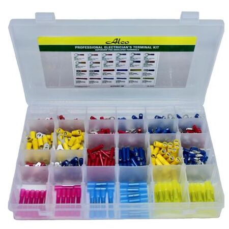 Electricians Crimp Terminal Pre-Insulated Kit 486 Pieces