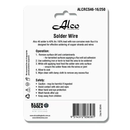 Resin Core Solder SN40/PB60 Diameter 1.6mm 250g Reel