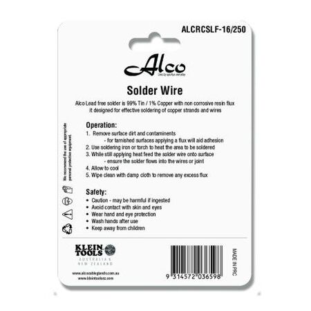 Resin Core Solder Lead Free Diameter 1.6mm 250g Reel