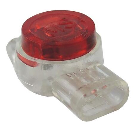 Telecom Splicing Connector 2 Or 3 Wire OD1.67mm Red 50 Pack