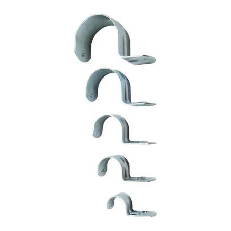 Half Saddle Metal Zinc Plated Suit 20mm Conduit 100 Pack