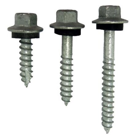 Hex Flange Head Roof Screws With Washer Type 17 Timber Point 12g Length 25mm