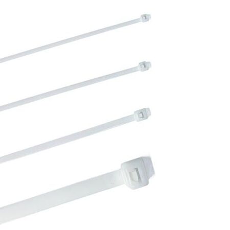 Nylon Cable Tie 100mm x 2.5mm Light Duty White 1000 Pack