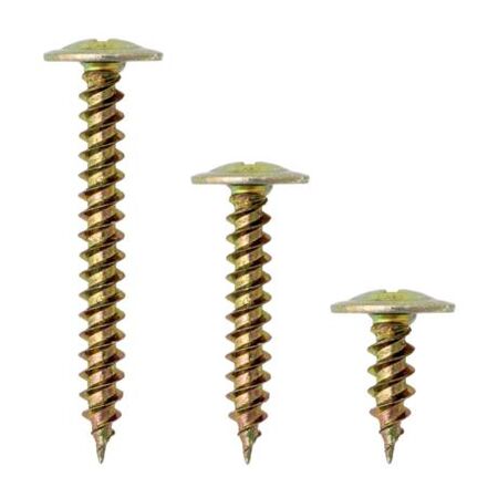 Washer Button Head Screws Needle Point Galvanised 8g Length 25mm 500 Pack