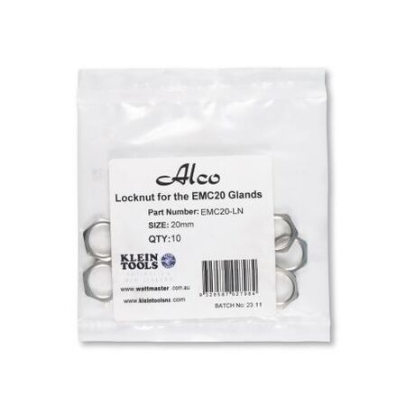 Locknut M20 Suitable For EMC20 Cable Gland