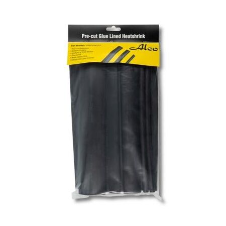 Heatshrink Medium Dual Wall Glue Lined Precut Length 300mm 12 Pieces