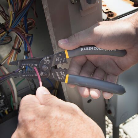 Klein-Kurve™ Long-Nose Wire Stripper, Wire Cutter, Crimping Tool