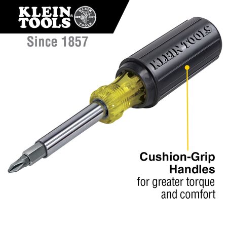 Multi-Bit Screwdriver / Nut Driver, 11-in-1, Ph., Sl., Sq., TORX® Bits