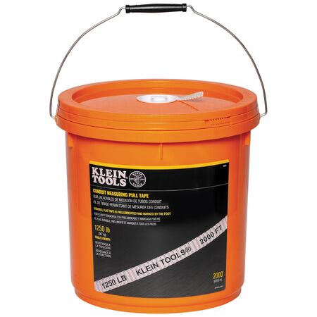 Conduit Measuring Pull Tape, 1250 lbs x 2000 ft