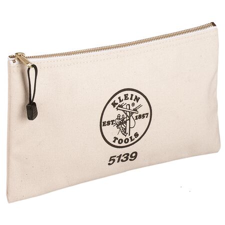 Zipper Bag, Canvas Tool Pouch to 32 x 18 x 2 cm