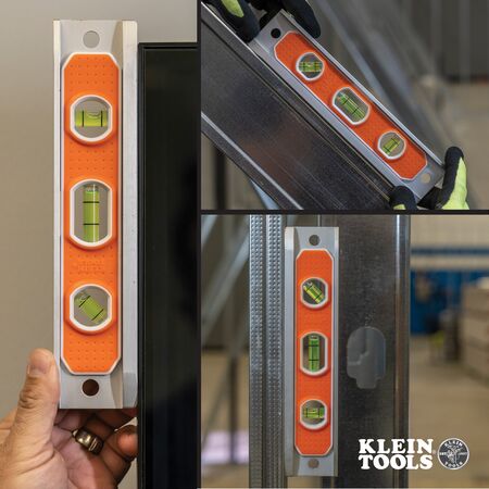 Aluminium Torpedo Level Rare Earth Magnet, 22.9 cm