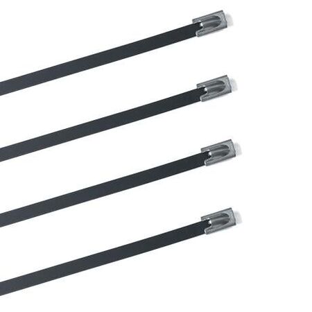 Cable Tie 304 Stainless Steel Nylon Coated Length 201mm X Width 4.6mm 100 Pack