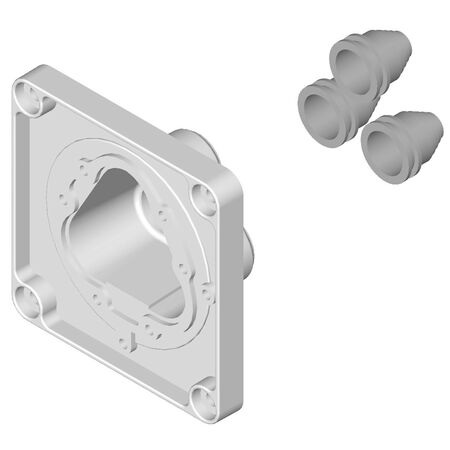 Ex118B Adaptor Flange SS | 11kV Voltage Rating | 800A Current Rating | Flameproof Design | by Ausproof