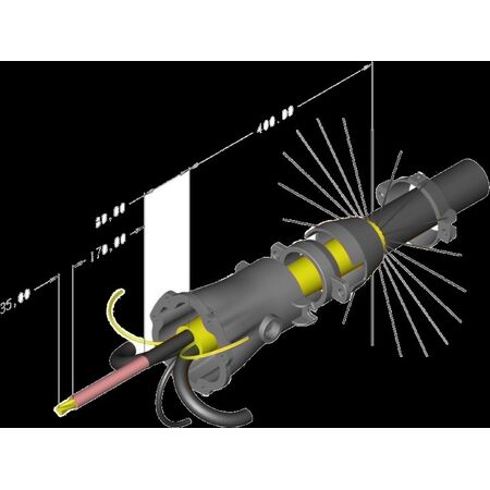 11kV KA-A L/L 8 Bolt Body | 800 Amps | Durable Aluminium | High Voltage Applications | by Ausproof