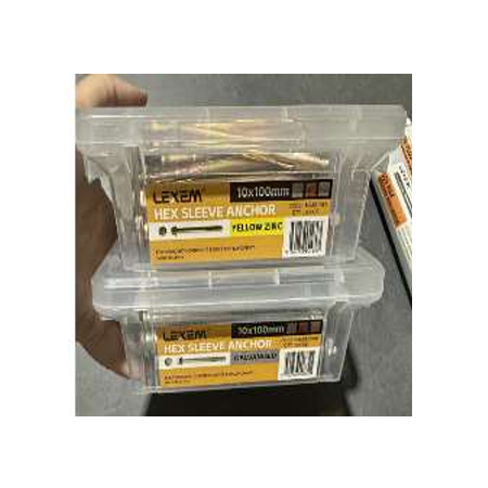 Hex Sleeve Anchor Galvanised 12x100mm | High Holding Power | Corrosion Resistant | Easy Installation | by LEXEM