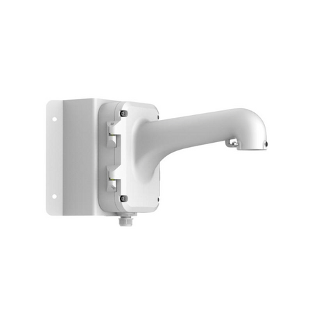 PTZ Corner Mount Bracket | Durable Aluminum & Steel | Hikvision White | by HIKVISION