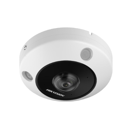 12MP Fisheye Camera | Panoramic 1.29mm Lens | IR 15m & Two-Way Audio | by HIKVISION