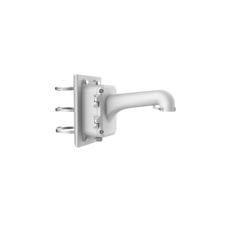 Vertical Pole Mount for PTZ Cameras | Durable Aluminum & Steel | Platinum Gray Finish | by HIKVISION