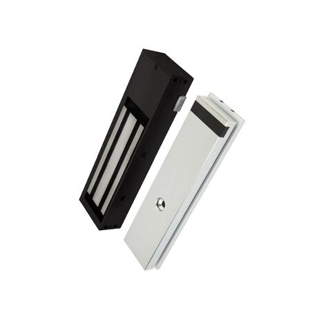 Electro Magnetic Single Maglock | 580kg Holding Force | Black Anodised Finish | Built-in Sensors | by LOX Locking