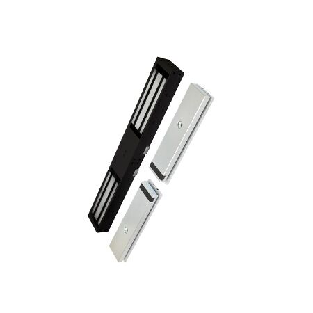 Electro Magnetic Double Maglock | 580kg Holding Force | Black Anodised Finish | Built-in Sensors | by LOX Locking