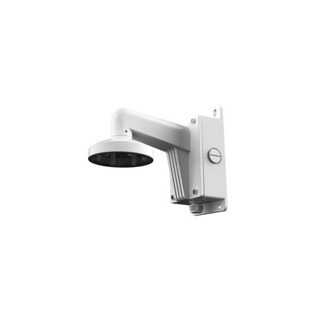 CCTV Wall Mount Bracket | Durable Aluminum Alloy | Integrated Junction Box | Hikvision White | by HIKVISION