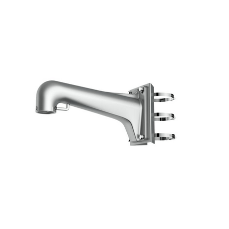 Vertical Pole Mount Bracket | Durable Stainless Steel | Platinum Gray Finish | by HIKVISION