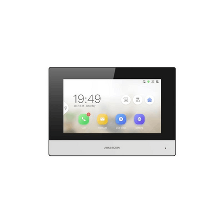 HIKVISION 2-Wire Indoor Station | 7" Touch Screen | WiFi & Micro SD Support | by HIKVISION