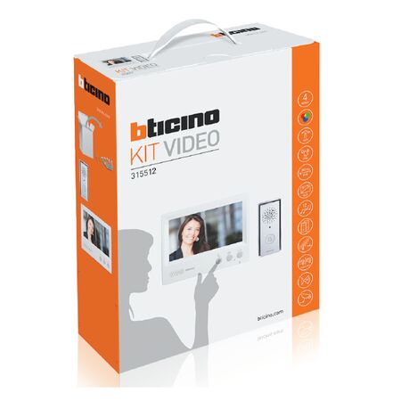 Bticino 4 Wire Hands-Free Video Door Entry Kit