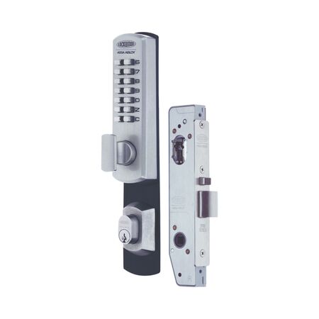 Universal Primary Mortice Lock | Satin Chrome Brushed Finish | Keyless Entry with 4-6 Digit Code | by Lockwood
