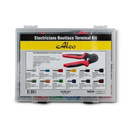 Bootlace Terminal Kit 891 Pieces Including 1x Crimper 0.25 - 6mm²