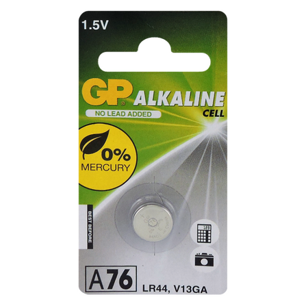 1.5V Alkaline LR44 Battery | 110mAh Capacity | Compact Size | @Card of 1 | by Powercell