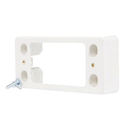 HPM Narrow Surface Mounting Block 52x150x24mm White