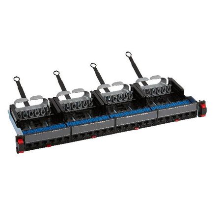 LCS³ Cat6 UTP 24-Way RJ45 Equipped Flat Patch Panel