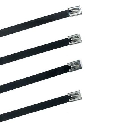 Cable Tie 316 Stainless Steel Heavy Duty Nylon Coated Length 362mm X Width 7.9mm 100 Pack