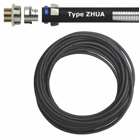 Flexible Metal Conduit Zero Halogen Low Smoke Anaconda ZHUA Diameter 25mm Black Length 15m