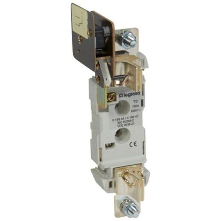 Base for blade type cartridge fuse - 1P with micro-switch - size 0 - 160 A