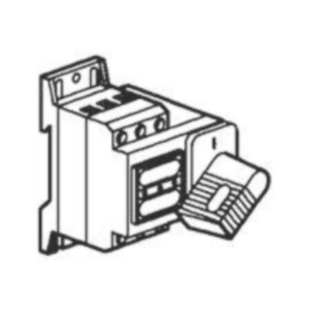 Vistop isolating switch 3 poles 32A with black front handle Vistop isolating switch 3 poles 32A with black front handle